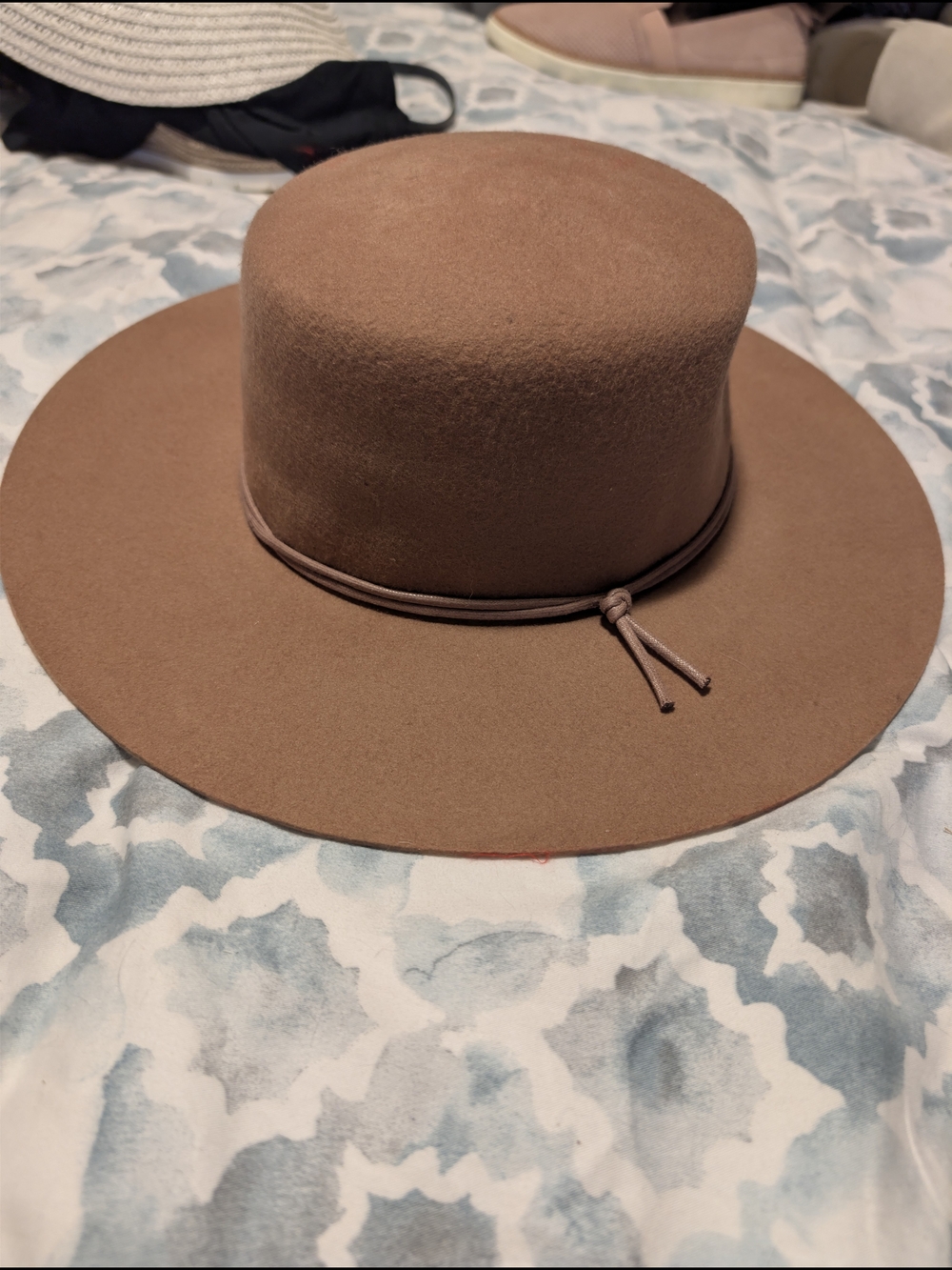 NWT Tentree Harlow Boater Hat | Tobacco Brown | M/L | 100% Recycled Wool